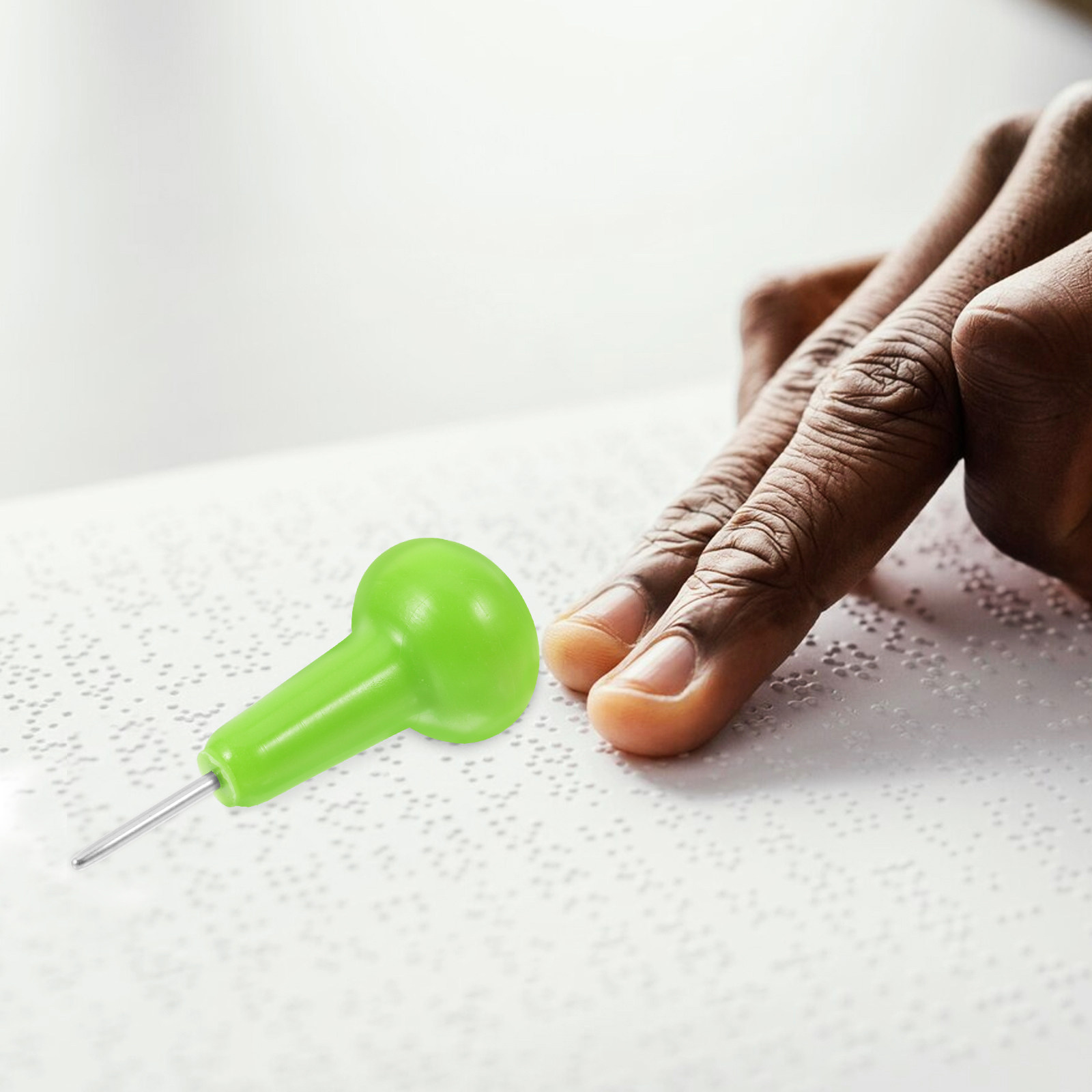 Writing Tools - Green Braille Writing Pen Portable Braille