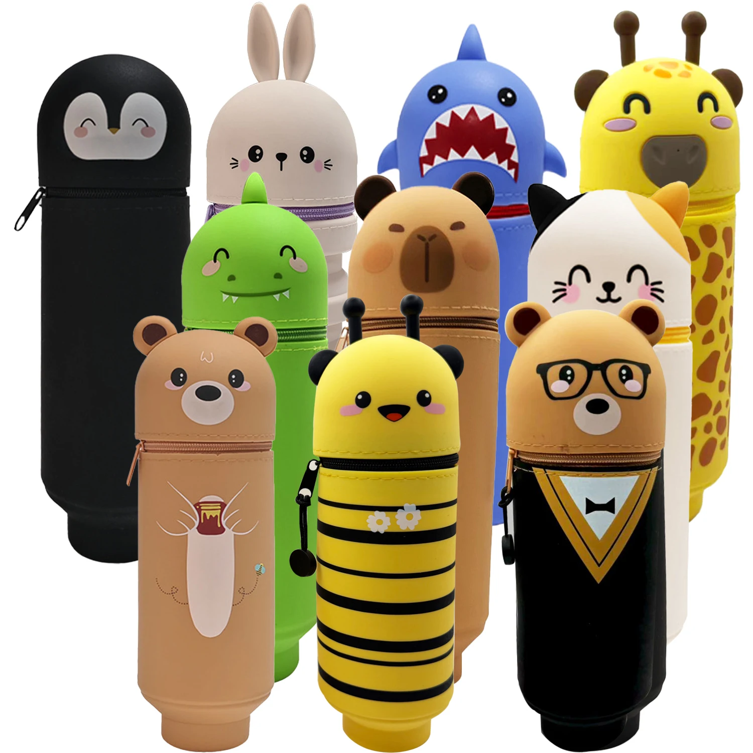 Cute Animal Pencil Case, 2-in- - School Supplies review and price